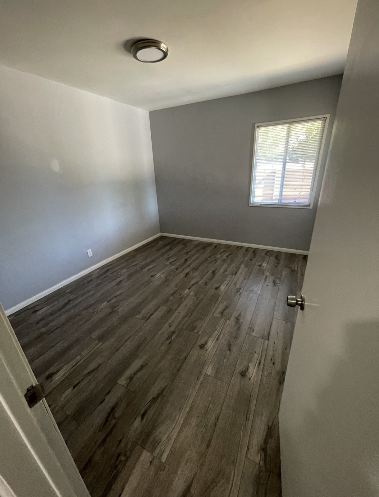 Updated room with new flooring