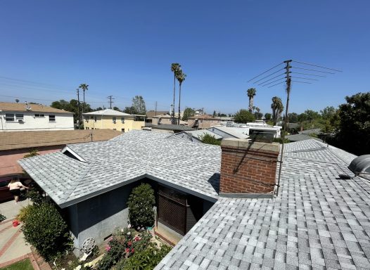 Chimney Flashing Completed Owens Corning roof replacement with architectural shingles and chimney repairs